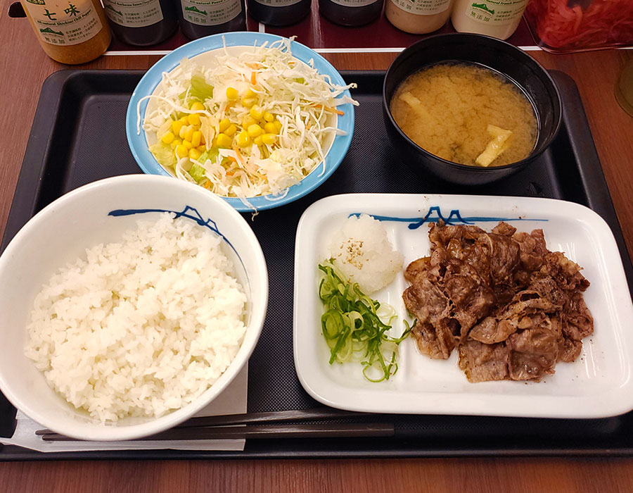 [松屋]牛焼肉定食(600円)